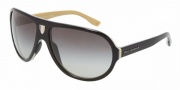 Dolce & Gabbana 4057 Sunglasses - 15088G Black on Gray Banner / Gray Gradient