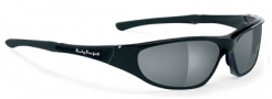 Rudy Project Apache Sx Sunglasses - Black Gloss Frame / Smoke Black + Orange Lenses