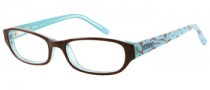 Bongo B Vicky Eyeglasses  Eyeglasses - BRN: Brown Crystal Blue