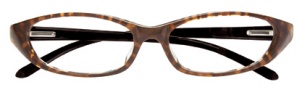 Ellen Tracy Faro Eyeglasses Eyeglasses - Brown / Black Temples