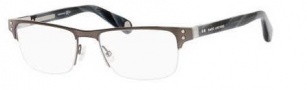 Marc Jacobs 518 Eyeglasses Eyeglasses - 00OS Dark Ruthenium / Gray Horn